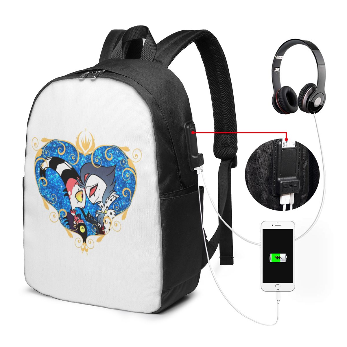 Helluva Boss Stolas And Blitzo - Laptop Bag recension och pris
