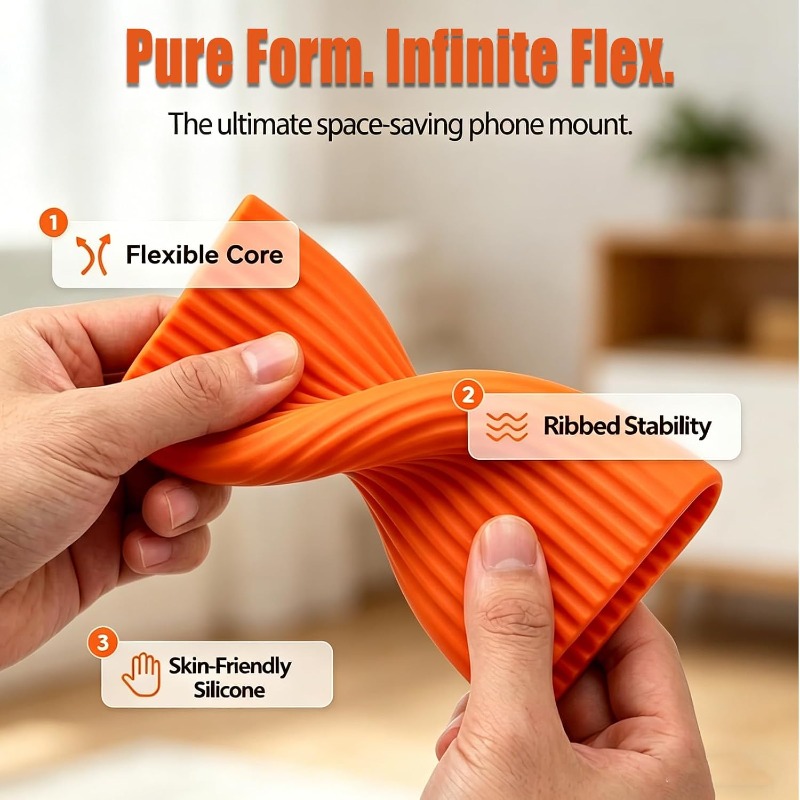 Flexible Foldable Silicone Pho - Laptop Stand recension och pris