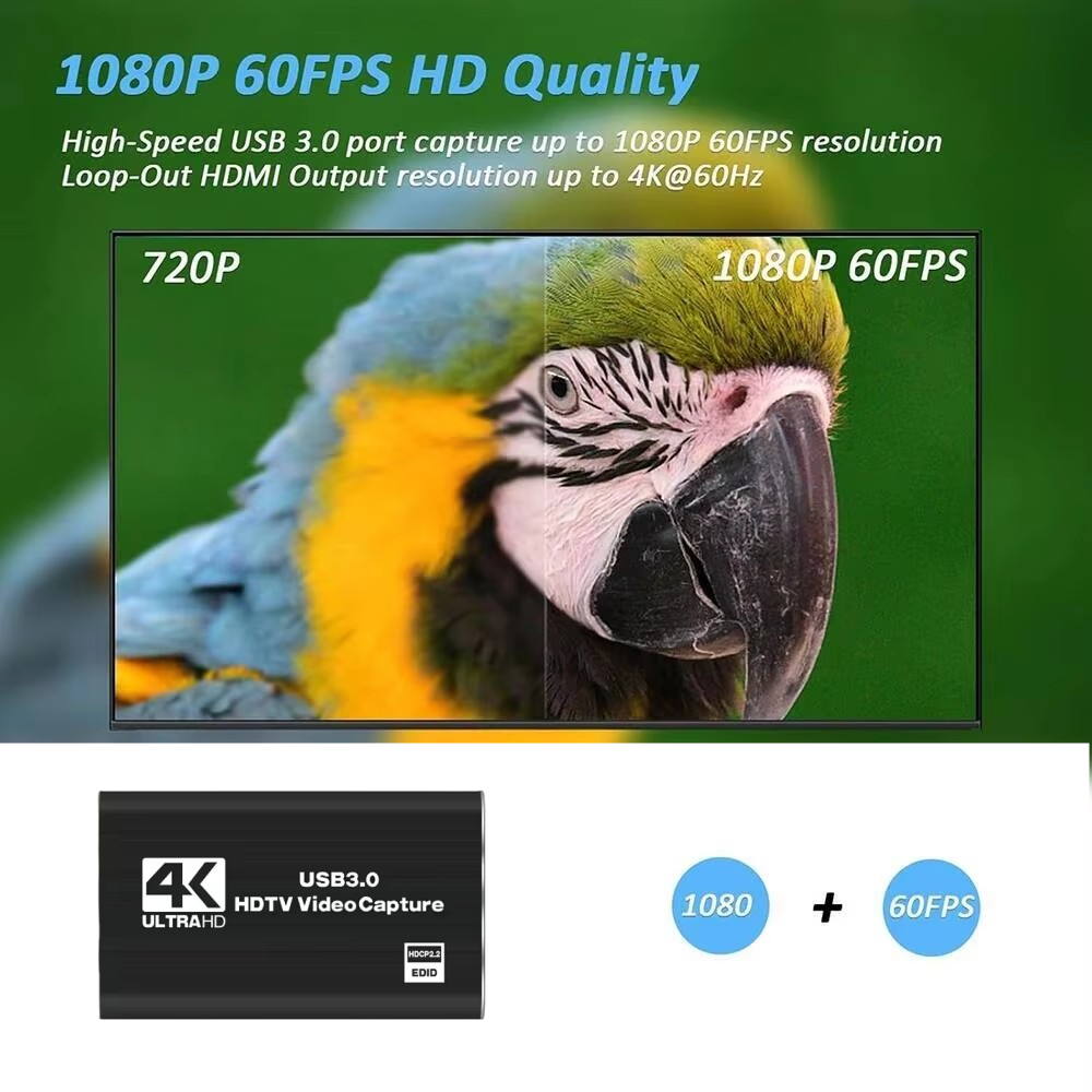 Roreta 4K USB 3.0 Video Captur - Hdmi Cable recension och pris