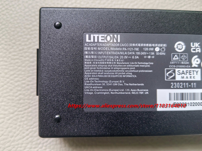 Original 20V 6A PA-1121-76E AC - Laptop Charger recension och pris